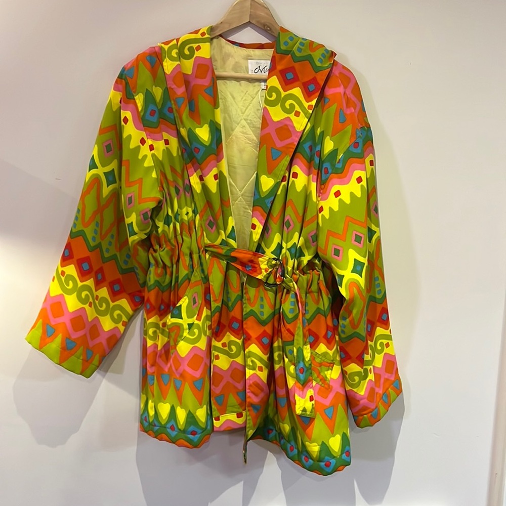 Incredible colourful vintage jacket L